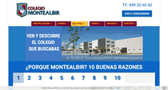 Desktop Screenshot of colegiomontealbir.com