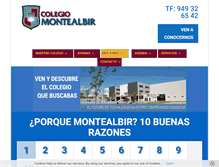 Tablet Screenshot of colegiomontealbir.com
